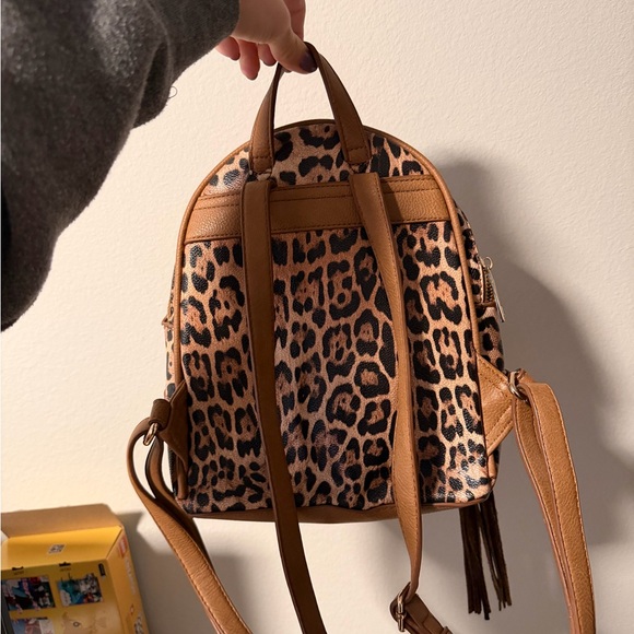 Tan and Brown Leopard Backpack main image 5